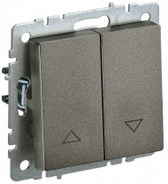 BRITE Выключатель жалюзи 10А ВС10-1-5-БрТБ темная бронза , BR-V15-0-10-K45