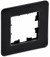 IEK BRITE Рамка 1-местная РУ-1-2-Бр стекло черный RE , BR-M12-G-41-K02