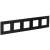 IEK SKANDY Рамка 5-местная SK-F25G стекло графит , SK-M52-G-K53