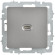 IEK BRITE Розетка USB C 65Вт высокоскоростная зарядка РЮ12-1-БрС сталь IEK, BR-U13-065-K46