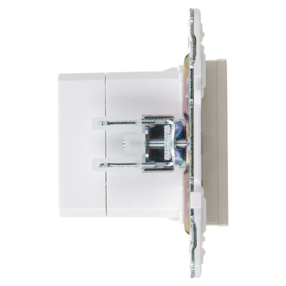 IEK SKANDY Розетка USB A+C 18Вт SK-R13Sh шампань , SK-U22-018-K37