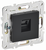 SKANDY Розетка компьютерная RJ45 кат.6 SK-K02Bl черный , SK-K10-2-K02