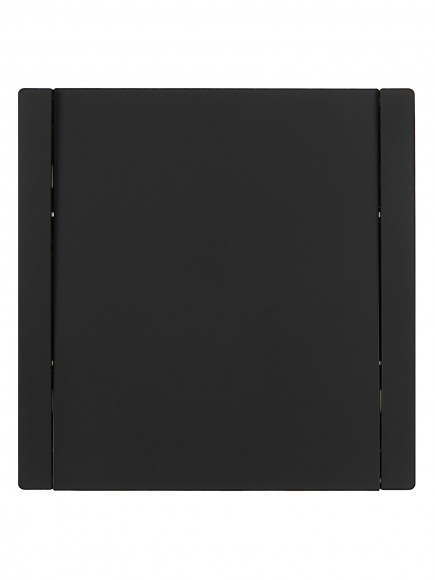 IEK FORTE&PIANO Выключатель 1-клавишный 10А FP101 черный , FP-V10-0-10-1-K02