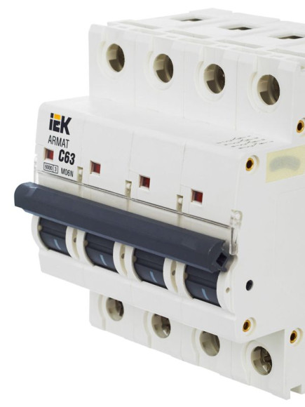 IEK ARMAT Автоматический выключатель M06N 4P C 63А IEK, AR-M06N-4-C063