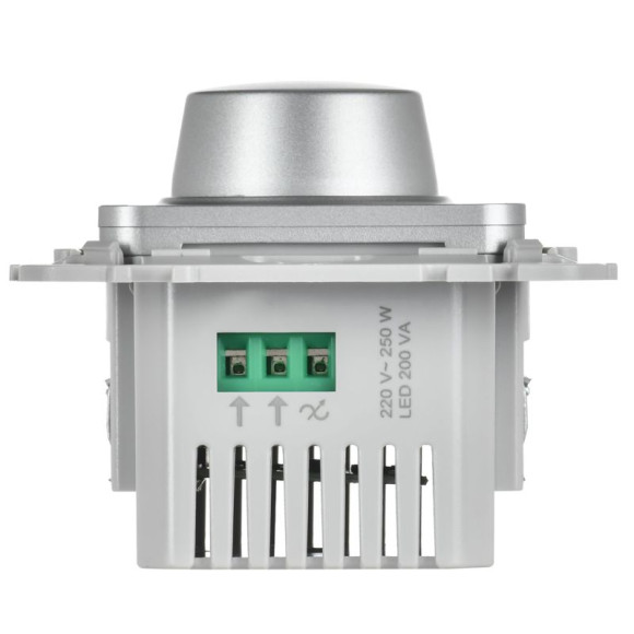 IEK FLITE Светорегулятор проходной LED 250Вт СС16-5-1-ФлА алюминий IEK, FI-D22-0250-P-K47