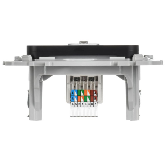 IEK FLITE Розетка компьютерная RJ45 категория 5Е UTP РК5е-1-0-ФлЧ черный IEK, FI-K12-1-K02