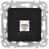 IEK FLITE Розетка компьютерная RJ45 категория 5Е UTP РК5е-1-0-ФлЧ черный IEK, FI-K12-1-K02
