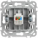 IEK FLITE Розетка компьютерная RJ45 категория 5Е UTP РК5е-1-0-ФлЧ черный IEK, FI-K12-1-K02
