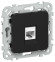 IEK FLITE Розетка компьютерная RJ45 категория 5Е UTP РК5е-1-0-ФлЧ черный IEK, FI-K12-1-K02