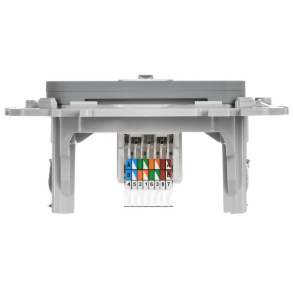 IEK FLITE Розетка компьютерная RJ45 категория 5Е UTP РК5е-1-0-ФлС серый IEK, FI-K12-1-K03