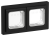 IEK FLITE Рамка 2-местная IP55 Рпро-2-55-ФлЧ черный IEK, FI-M20-32-55-K02
