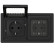 IEK FLITE Рамка 2-местная IP55 Рпро-2-55-ФлЧ черный IEK, FI-M20-32-55-K02