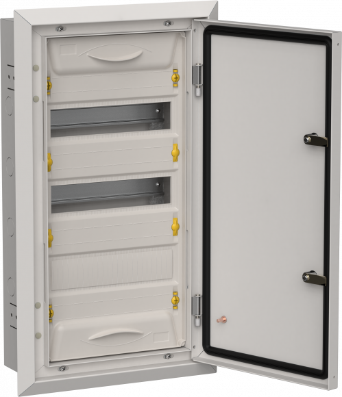 IEK TITAN 5 Корпус металлический ЩРв-36 (1х36) 630х365х130мм IP31 серый (одна дверь) IEK, TI5-50-V-036-31-7035