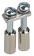 IEK Перемычка в сборе для колодки клеммной CTS 2,5мм2 2PIN IEK, YCT10-00-K03-002-A-2P