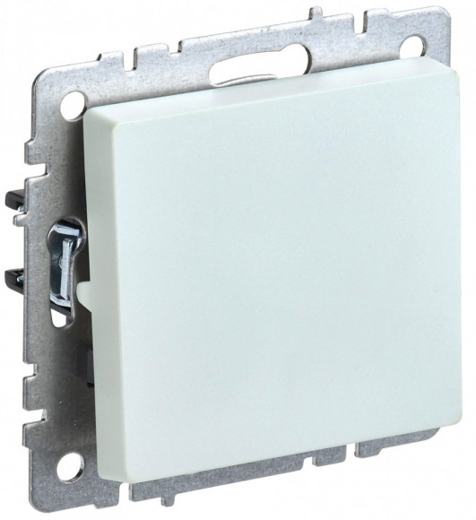IEK BRITE Выключатель 1-клавишный 10А ВС10-1-0-БрЖ жемчуг IEK, BR-V10-0-10-K36
