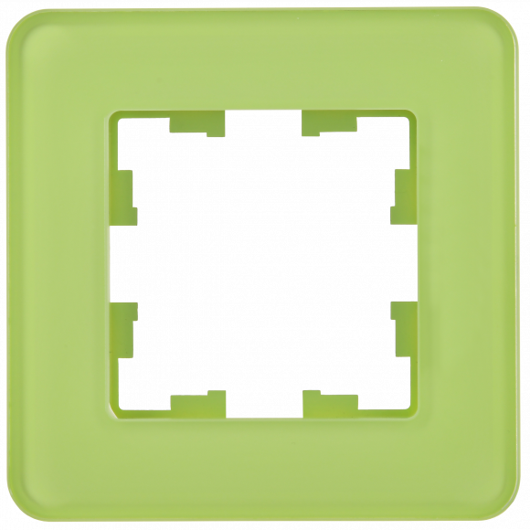 IEK BRITE Рамка 1-местная РУ-1-2-Бр стекло эко грин RE , BR-M12-G-41-K06