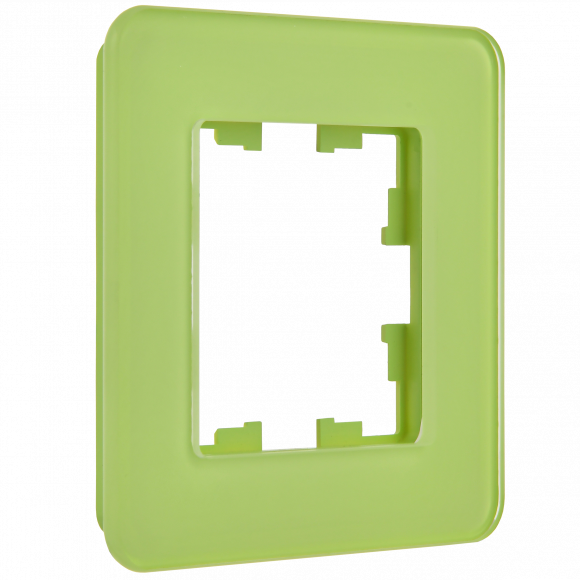 IEK BRITE Рамка 1-местная РУ-1-2-Бр стекло эко грин RE , BR-M12-G-41-K06