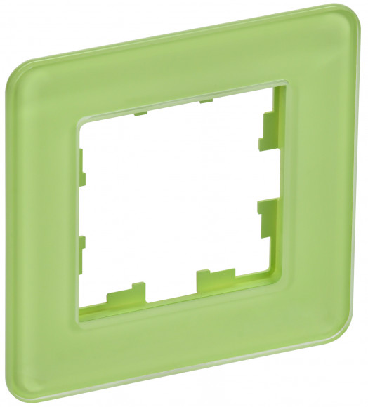 IEK BRITE Рамка 1-местная РУ-1-2-Бр стекло эко грин RE IEK, BR-M12-G-41-K06