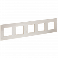 SKANDY Рамка 5-местная SK-F25Sh стекло шампань , SK-M52-G-K37