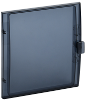 TEKFOR Дверца для корпуса пластикового КМПн-24 IP65 черная прозрачная IEK, TF-KP72D-DV-24-K02