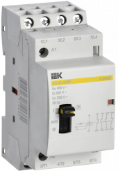 Контактор модульный с ручным управлением КМ20-22МР AC KARAT IEK, MKK12-20-22