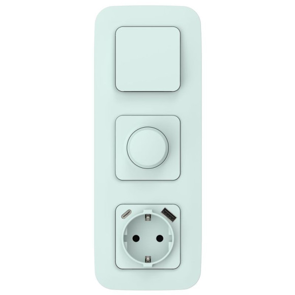 IEK FLITE Розетка 1-местная с заземлением с защитными шторками 16А с USB A+C 20Вт РСЮшс11-0-ФлХЛ холодный лед IEK, FI-R14-16-U22-020-K94