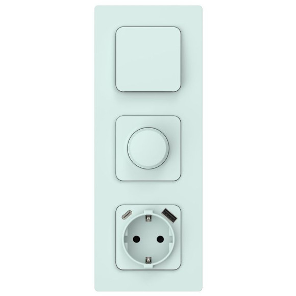 IEK FLITE Розетка 1-местная с заземлением с защитными шторками 16А с USB A+C 20Вт РСЮшс11-0-ФлХЛ холодный лед IEK, FI-R14-16-U22-020-K94