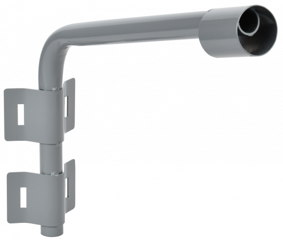 IEK LIGHTING Кронштейн КР-2 D=60мм L=500мм под монтажную ленту 2 хомута серый IEK, LT-DKU0D-CR-60-50-22-K03