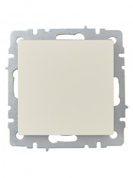 IEK BRITE Выключатель 1-клавишный 10А ВС10-1-0-БрКр бежевый , BR-V10-0-10-K10