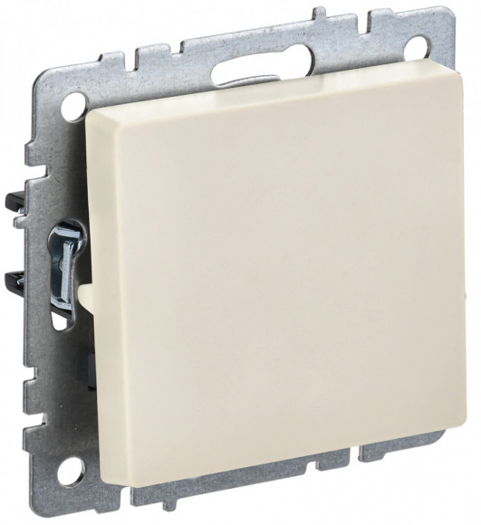 IEK BRITE Выключатель 1-клавишный 10А ВС10-1-0-БрКр бежевый IEK, BR-V10-0-10-K10