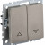 BRITE Выключатель жалюзи 10А ВС10-1-5-БрШ шампань IEK, BR-V15-0-10-K37