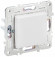 IEK SKANDY Выключатель 1-клавишный проходной 10А SK-V02W арктический белый , SK-V12-0-10-K01