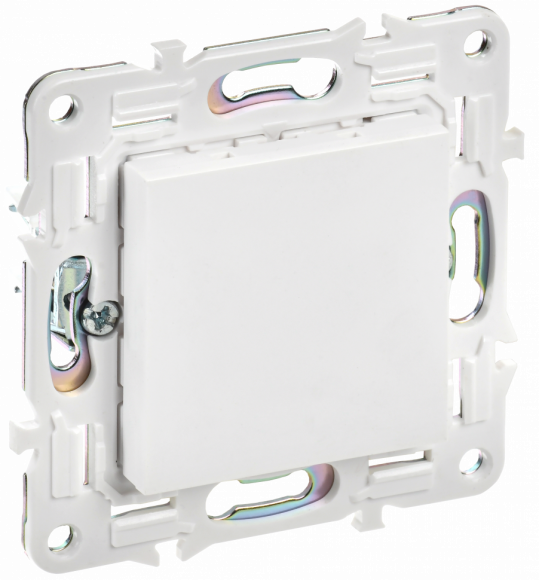IEK SKANDY Заглушка с суппортом SK-C01W арктический белый IEK, SK-PL10-K01