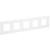 SKANDY Рамка 5-местная SK-F25W стекло арктический белый IEK, SK-M52-G-K01