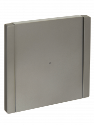 FORTE&PIANO Выключатель 1-клавишный проходной с индикацией 10А FP504 сталь , FP-V12-1-10-1-K46