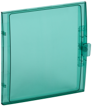 TEKFOR Дверца для корпуса пластикового КМПн-24 IP65 зеленая прозрачная IEK, TF-KP72D-DV-24-K06