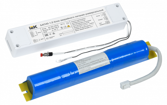 IEK Блок аварийного питания БАП40-1,0 универсальный для LED IP20 IEK, LLVPOD-EPK-40-1H-U