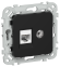 IEK FLITE Розетка 2-местная RJ45/TV категория 5Е UTP РКТВ5е-2-0-ФлЧ черный IEK, FI-AK22-1-K02
