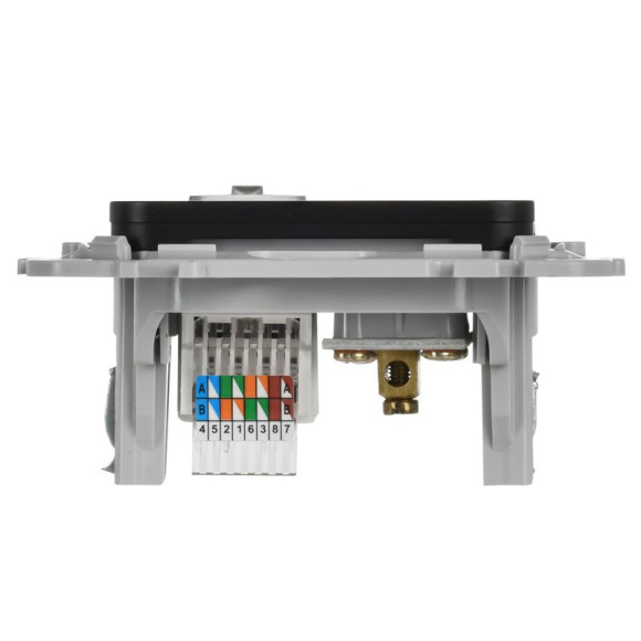 IEK FLITE Розетка 2-местная RJ45/TV категория 5Е UTP РКТВ5е-2-0-ФлЧ черный IEK, FI-AK22-1-K02
