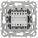IEK FLITE Выключатель 2-клавишный 10А ВС12-1-0-ФлМА мокрый асфальт IEK, FI-V20-0-10-1-K80