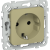 FLITE Розетка с заземлением без защитных шторок безвинтовое крепление 16А РС11-1-ФлО оливковый IEK, FI-R11-16-1-K26
