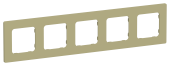 FLITE Рамка 5-местная РУ-5-К-ФлО оливковый IEK, FI-M52-32-20-K26