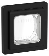 FLITE Рамка 1-местная IP55 Рпро-1-55-ФлЧ черный IEK, FI-M10-32-55-K02
