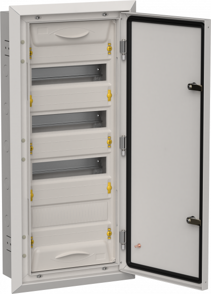 IEK TITAN 5 Корпус металлический ЩРв-48 (1х48) 755х365х130мм IP31 серый (одна дверь) IEK, TI5-50-V-048-31-7035
