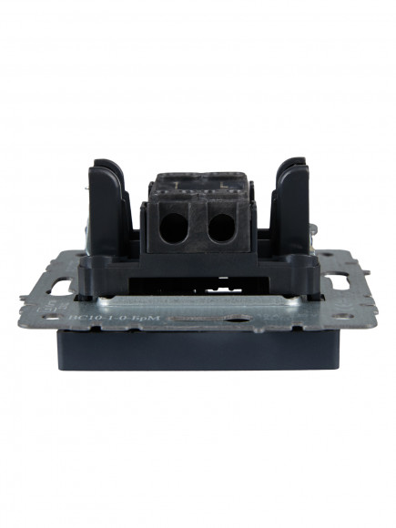 IEK BRITE Выключатель 1-клавишный 10А ВС10-1-0-БрМ маренго , BR-V10-0-10-K35