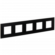 SKANDY Рамка 5-местная SK-F35Bl металл черный , SK-M52-M-K02