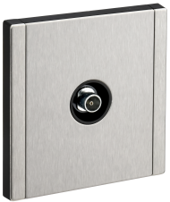 FORTE&PIANO Розетка TV оконечная FP728M металл никель IEK, FP-A10-O-M-K50