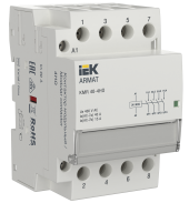 ARMAT Контактор модульный KMR 40А 24В AC/DC 4НО IEK, AR-KMR20-040-40-024 ARMAT Контактор модульный KMR 40А 24В AC/DC 4НО IEK, AR-KMR20-040-40-024