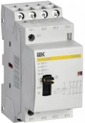 Контактор модульный с ручным управлением КМ25-22МР AC KARAT IEK, MKK12-25-22