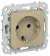 IEK FLITE Розетка с заземлением без защитных шторок безвинтовое крепление 16А РС11-1-ФлХ хаки IEK, FI-R11-16-1-K59